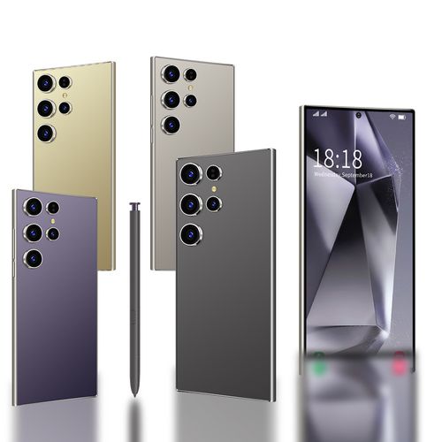 Russian Ozon S24 Ultra 16+1T Android 5G Smartphone 7.3 Inch Large Screen Android OS  (Titanium gold)