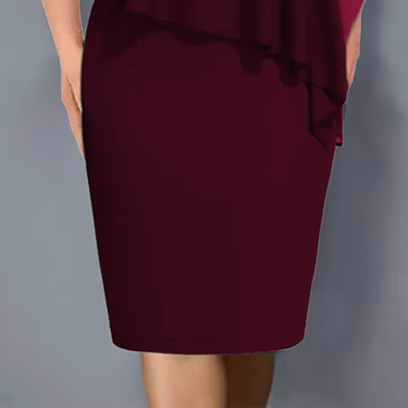 ✨Strasszos V-nyakú Cape ruha sifon borítással