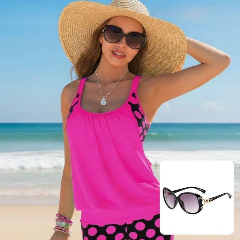 👙 Pöttyös Bikini (S-3XL) – Retró Stílus Raktáron