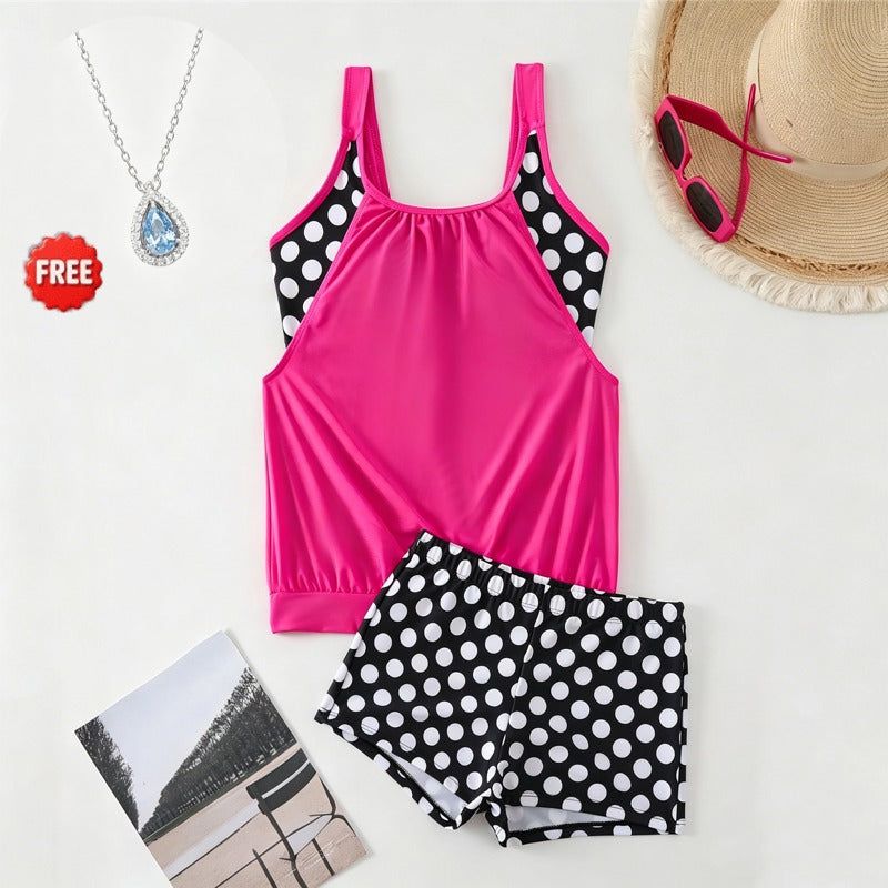 👙 Pöttyös Bikini (S-3XL) – Retró Stílus Raktáron