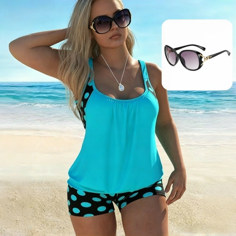 👙 Pöttyös Bikini (S-3XL) – Retró Stílus Raktáron