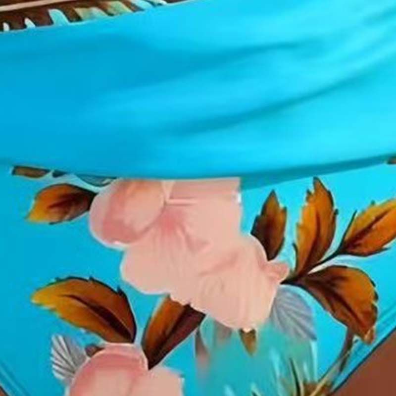 🌼👙 Női Alakformáló Bikini, Virágmintás 🏖️