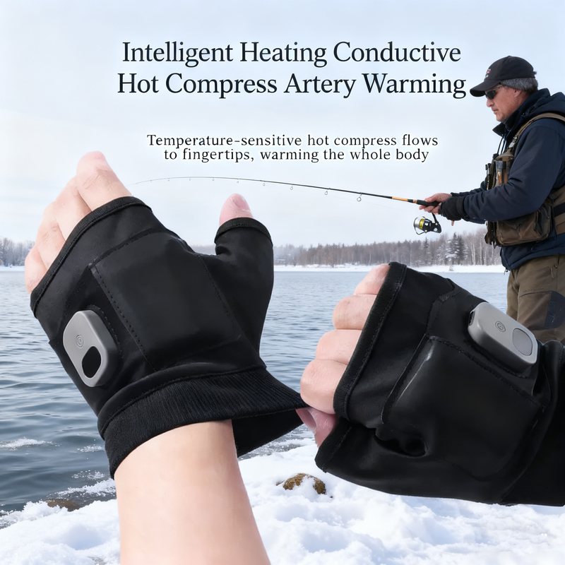 🧤 Heated Fingerless Gloves for Fishing & Outdoor Work