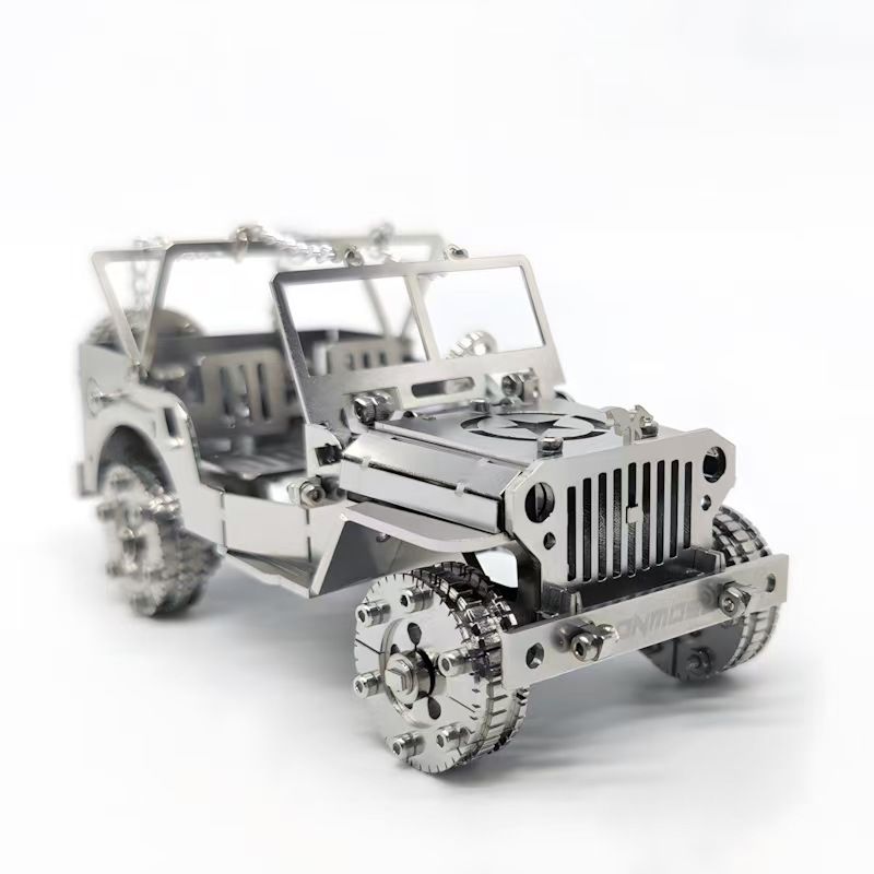 3D DIY Mechanical Jeep Model – Build, Discover, Display!