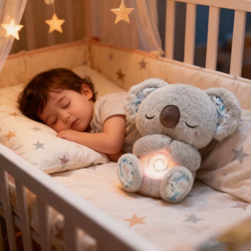 Soothing Breathing Sleep Plush Toy 🌙💤 – Calming Bedtime Companion for Babies & Kids