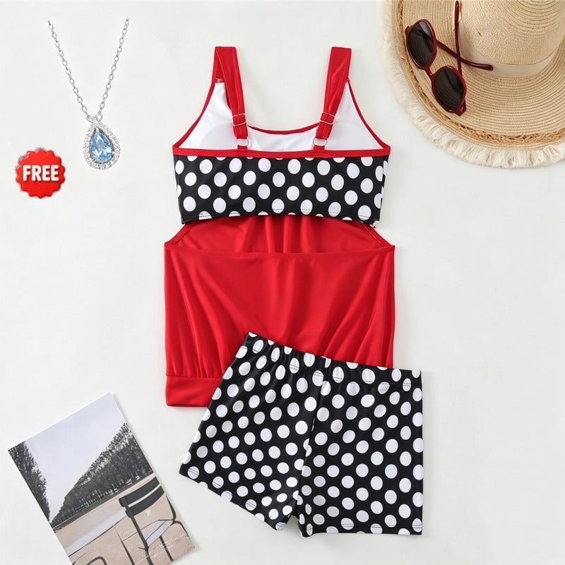 👙 Pöttyös Bikini (S-3XL) – Retró Stílus Raktáron