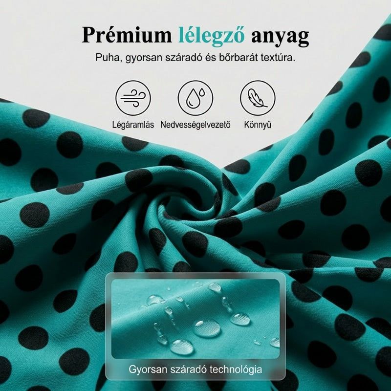 👙 Pöttyös Bikini (S-3XL) – Retró Stílus Raktáron