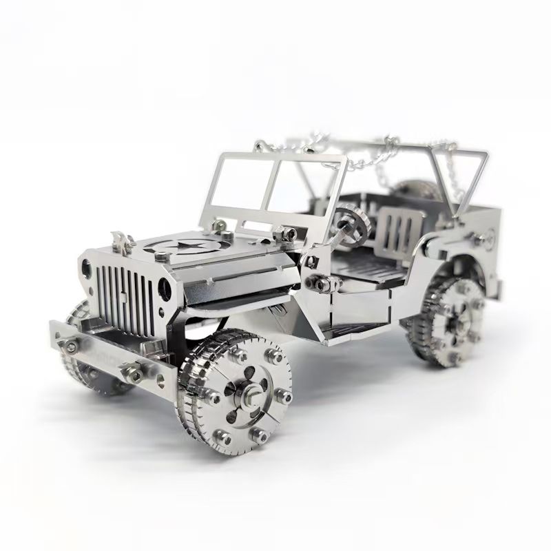 3D DIY Mechanical Jeep Model – Build, Discover, Display!