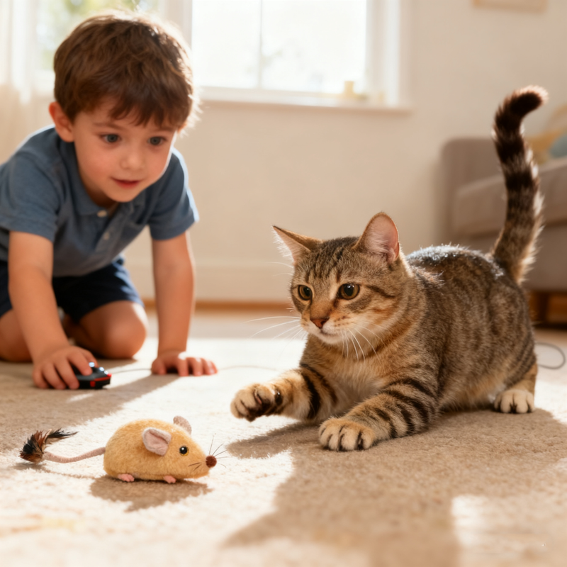 Realistic Remote Control Mouse 🐭✨ – Fun Gift for Kids & Pets This Holiday Season 🎄🎁