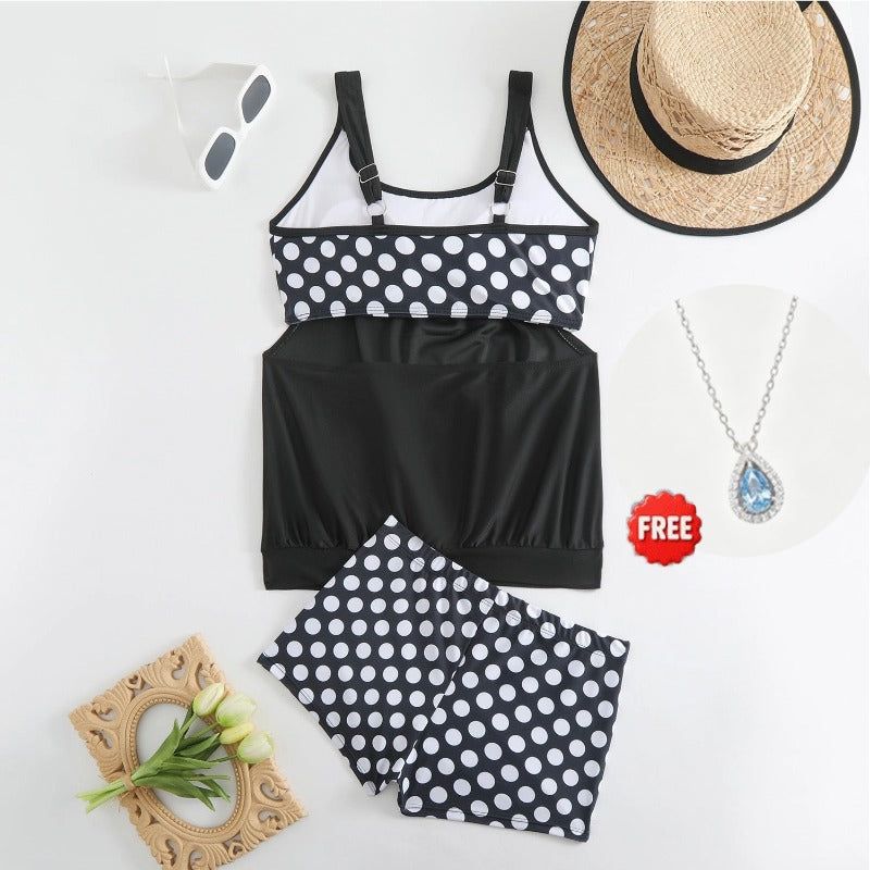 👙 Pöttyös Bikini (S-3XL) – Retró Stílus Raktáron