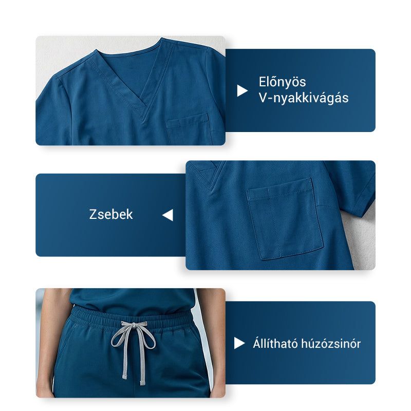 Kényelmes és Funkcionális Teljesítmény Műtős Ruha Szett