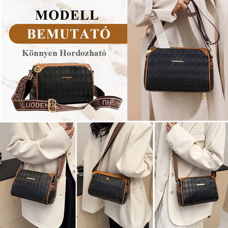 🌸👜Prémium háromrétegű gyémánt mintás divatos crossbody táska