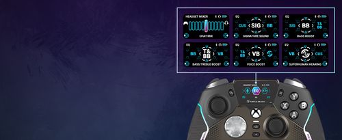 Turtle Beach Stealth Pivot Wireless Smart Game Controller Officially Licensed for Windows PC – Rotating Modules, Display Dashboard, Hall-Effect Sticks, Remappable Buttons, Bluetooth, 20-Hour Battery