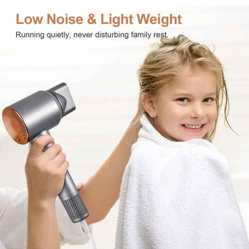 Hair Dryer, Professional High-Speed Blow Dryer 200 Millions Negative Ionic Care Hair Dryer for Fast Drying, Low Noise Thermo-Control Hairdryer with Magnetic Nozzle,Travel Use