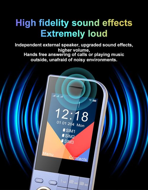 New cross-border foreign trade hot-selling elderly mobile phone non-smartphone 2G foreign language large font ultra-long standby three SIM card three standby