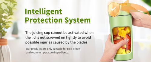 Portable Blender Cup 600ml - Large Capacity Travel Mug for Shakes, Smoothies & Juices | USB Rechargeable Personal Blender with Multi-Blade Tech & High-Power Motor (White)