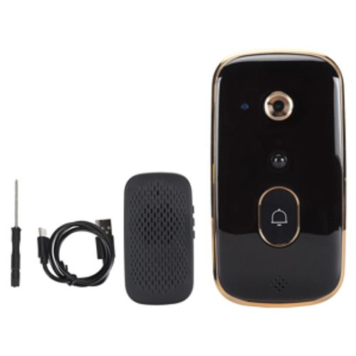 Video Doorbell Doorbell Camera with Chime, 2 Way Audio Night Vision, Motion Detection, Wide Angle Lens, Cloud Storage Playback, Easy Installation for Home Security