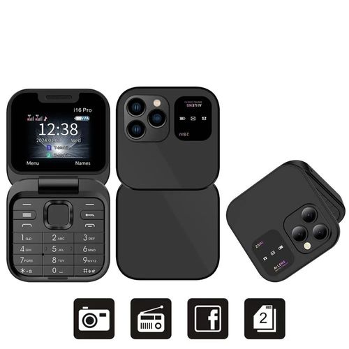 Cross-border foreign trade i16 pro dual SIM dual standby non-smart phone flip phone key elderly phone 2G mobile phone