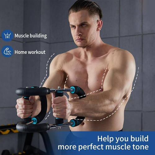 Super handy home exercise gear💪🔥, adjustable resistance to build strong chest and arm muscles😤, detachable design with 40-50LBS intensity⚡