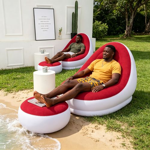 🛋️🔥 High-Quality Foldable Inflatable Sofa – FREE Electric Air Pump Today