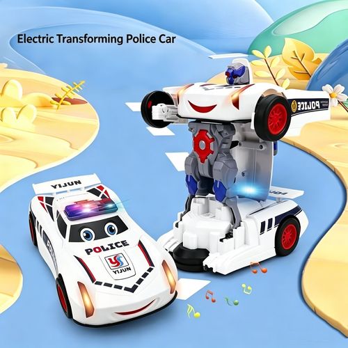 High quality transforming toy car 🚗🤖 equipped with LED lights💡, sound effects🔊 and automatic dual shape conversion function