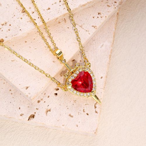 Heart-Piercing Sword Necklace ⚔️ Black Gift Box 🎁 For Your Lover