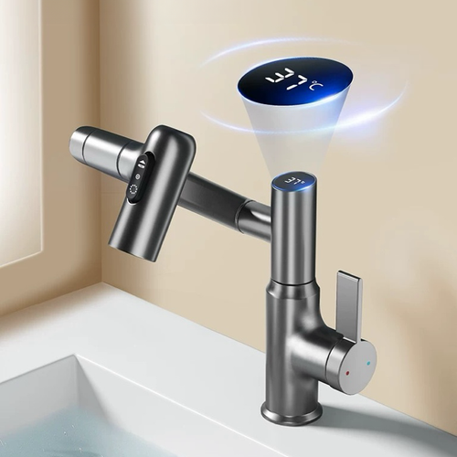 Multi função inteligente display digital banheiro máquina torneira