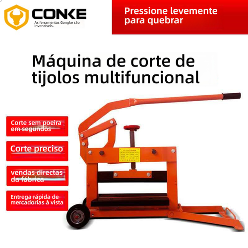 Máquina manual de corte de tijolo, mola hidráulica, prensa sólida