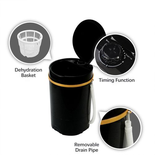 Máquina de lavar roupa profissional doméstica pequena semiautomática com