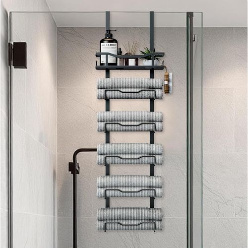 de sanita atrás da porta suporte de toalha