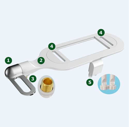 Utensílio para lavar o bumbum