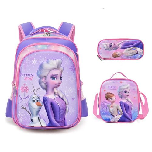 alunos 3 peças set schoolbag crianças em graus 1-6 mochila pen bag Lunch bag