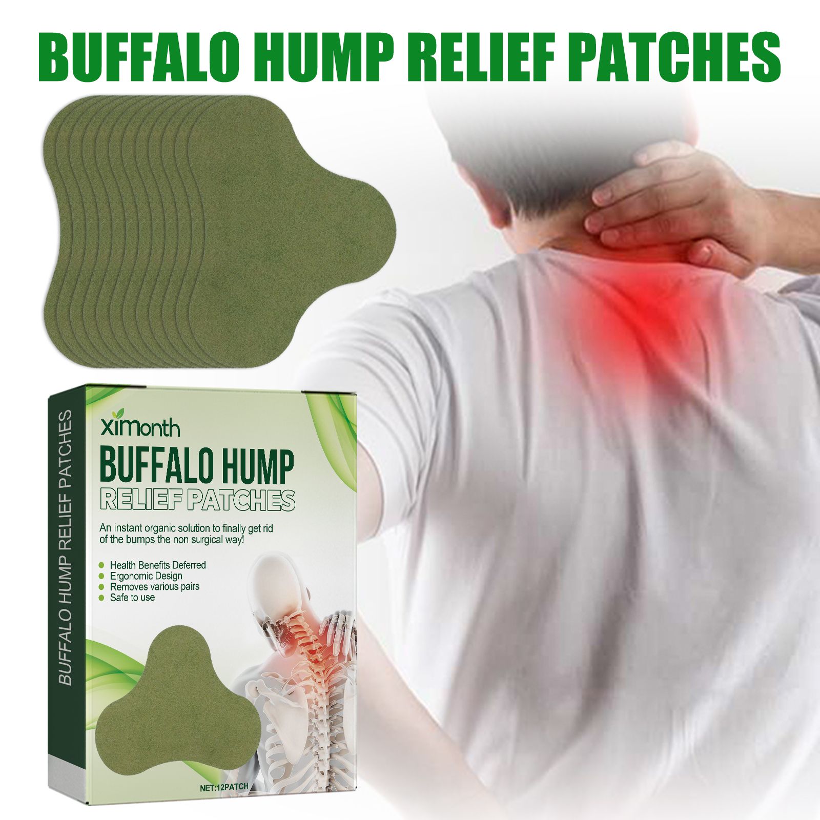Mugwort Patch​ XIMONTH Buffalo Hump Relief Patches