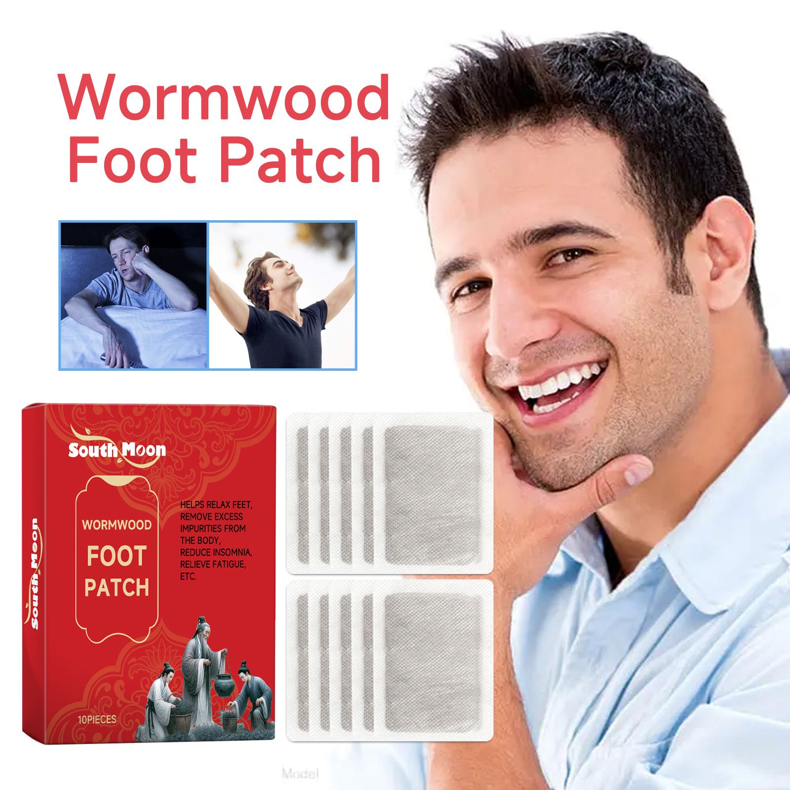Mugwort Foot Bath Pack SOUTH MOON Wormwood Foot Patch