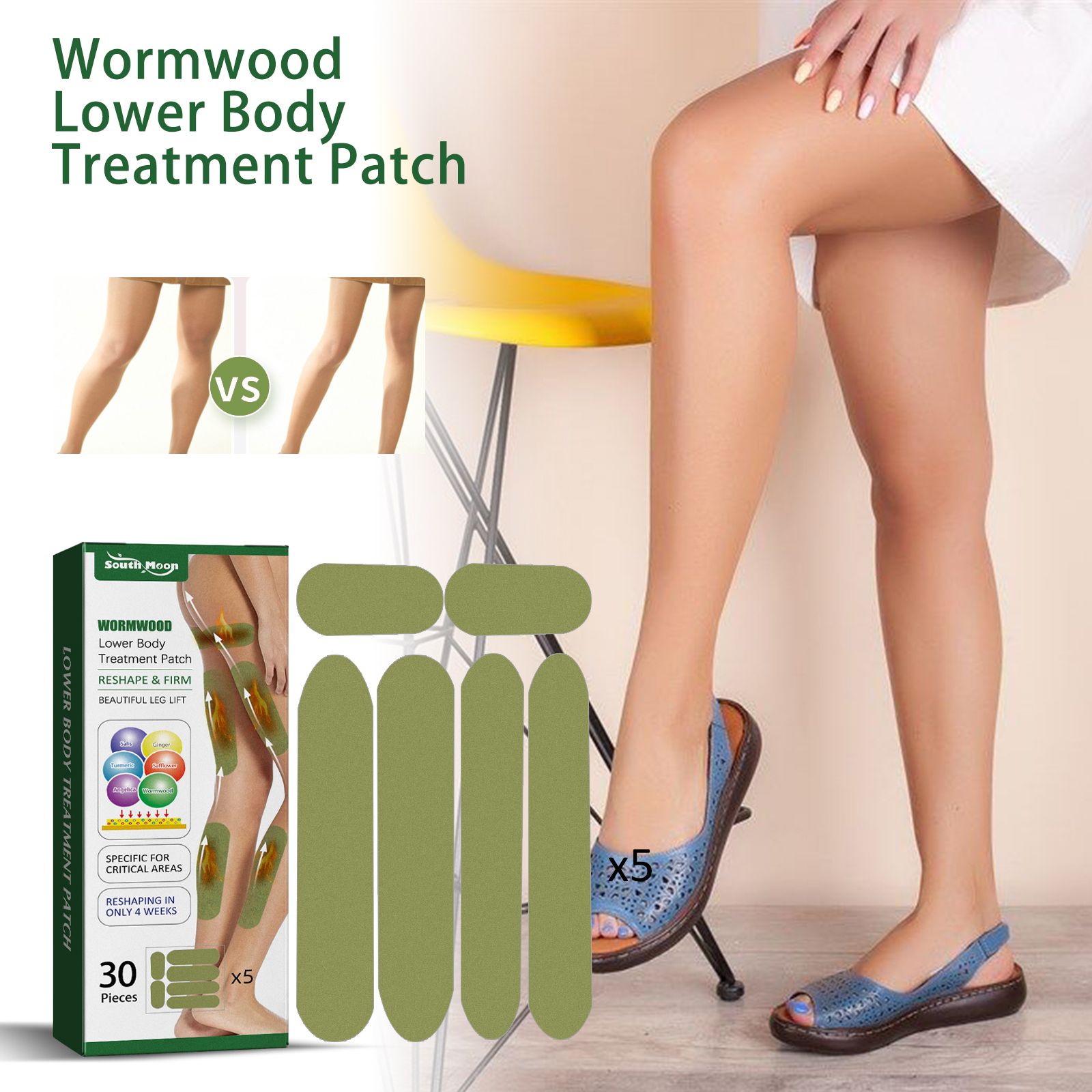 Mugwort Patch​ SOUTH MOON Lower Body Treatment Patch