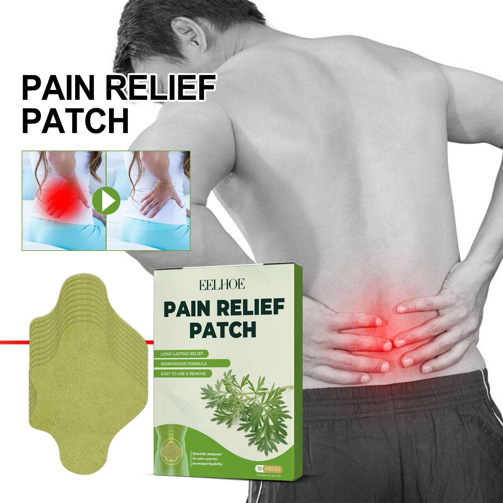 Mugwort Patch​ Product Name:EELHOE Pain Relief Patch