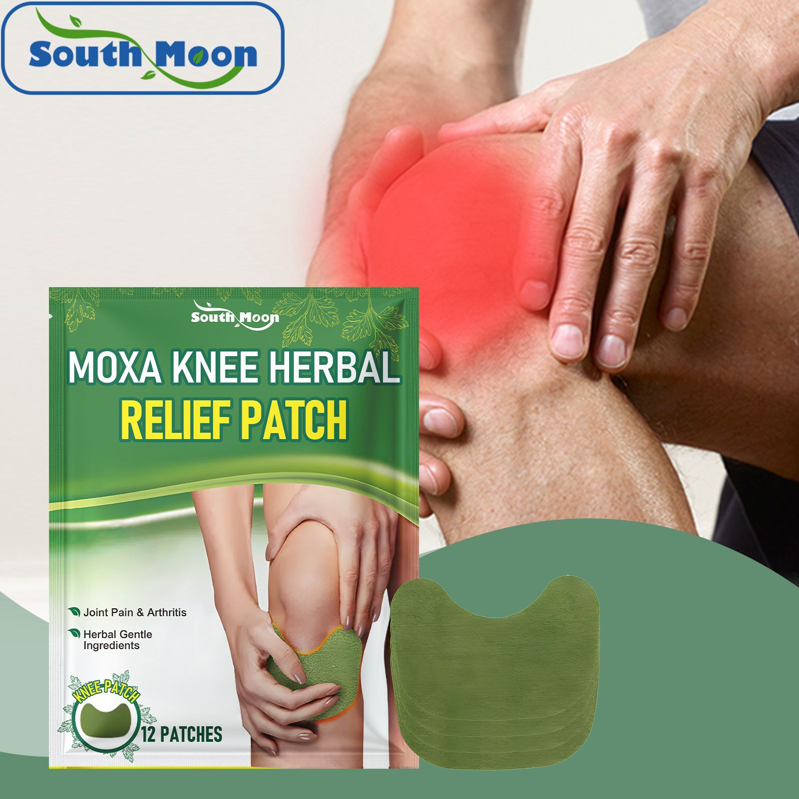Mugwort Patch​ Joint Relief Mugwort Patch Comfort and care for knees Convenient and easy to use daily body care patch
