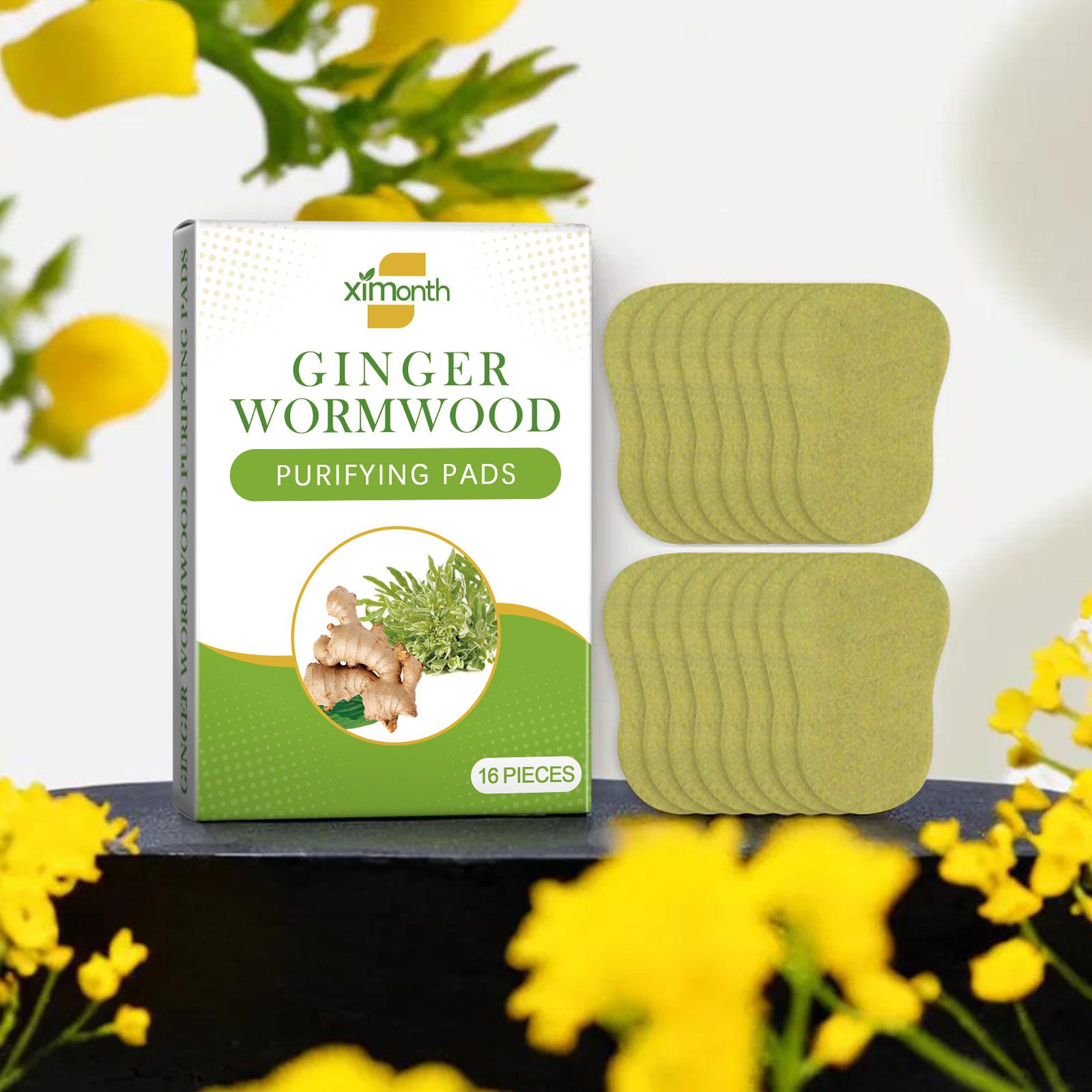 Mugwort Patch​ XIMONTH Ginger Wormwood Purifying Pads