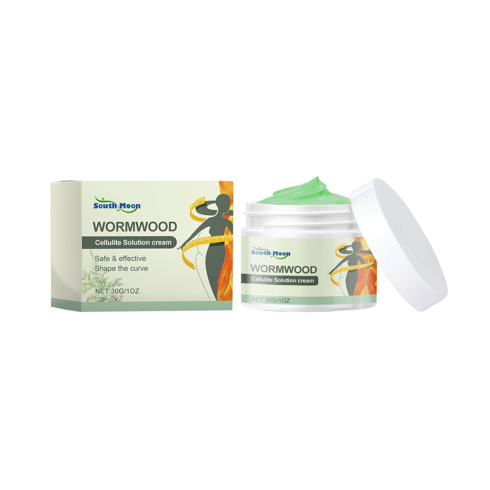 Mugwort Cream Wormwood Treatment Cream Botanical Extracts Gentle Ingredients Pampering Skin Body Cream Applicator
