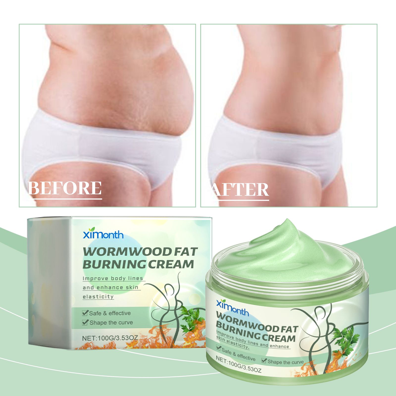 Mugwort Cream Wormwood Body Massage Cream Moisturising & Nourishing Body Skin Care Skin Firming Nourishing Hydrating