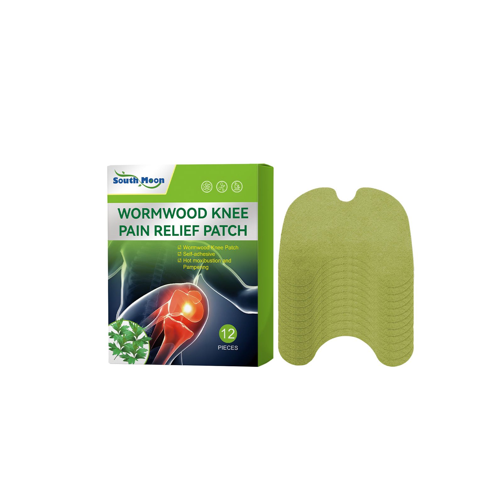 Mugwort Patch​ Wormwood Joint Relief Patch gentle care of the knee external care sedentary discomfort care patch