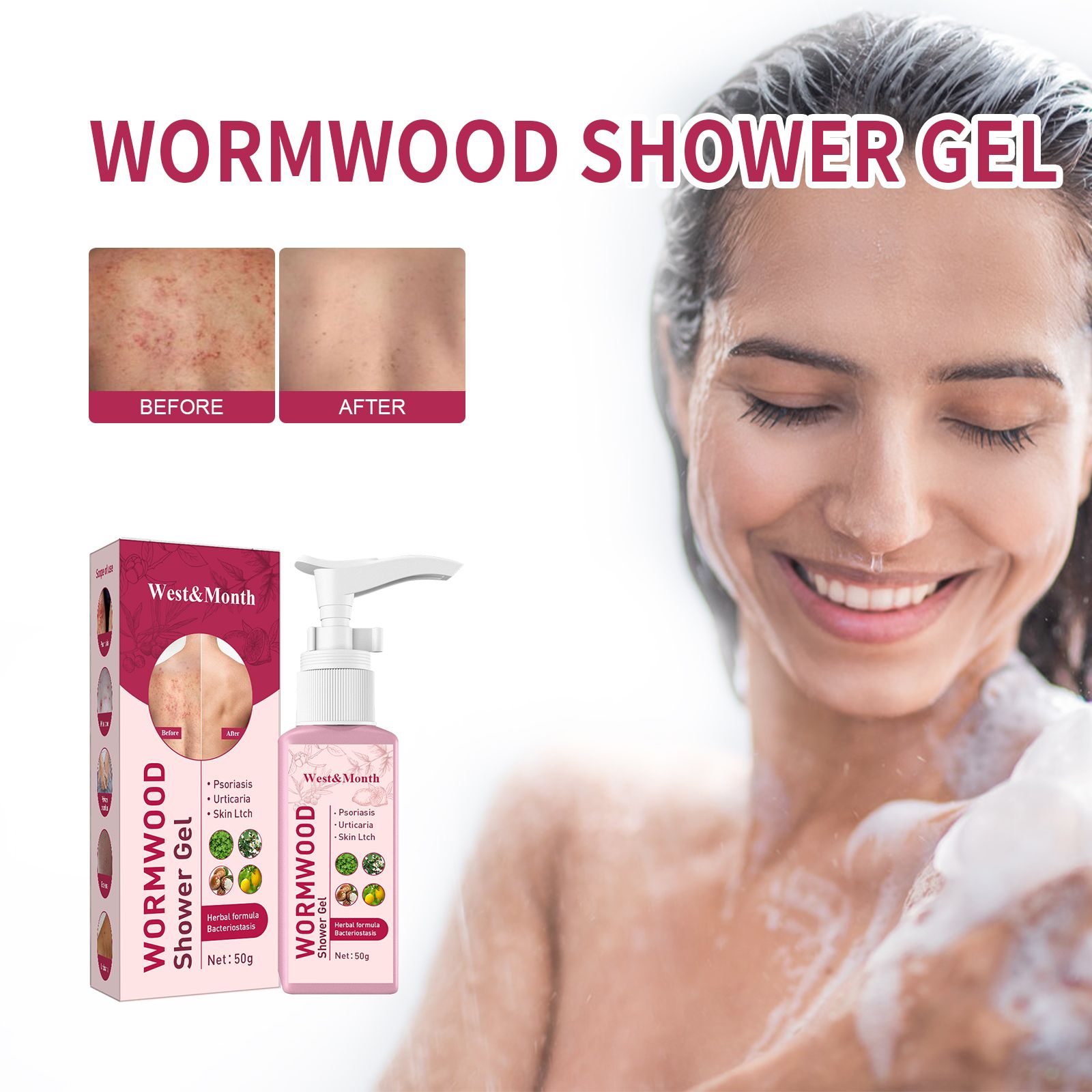 Mugwort WEST&MONTH Wormwood Shower Gel