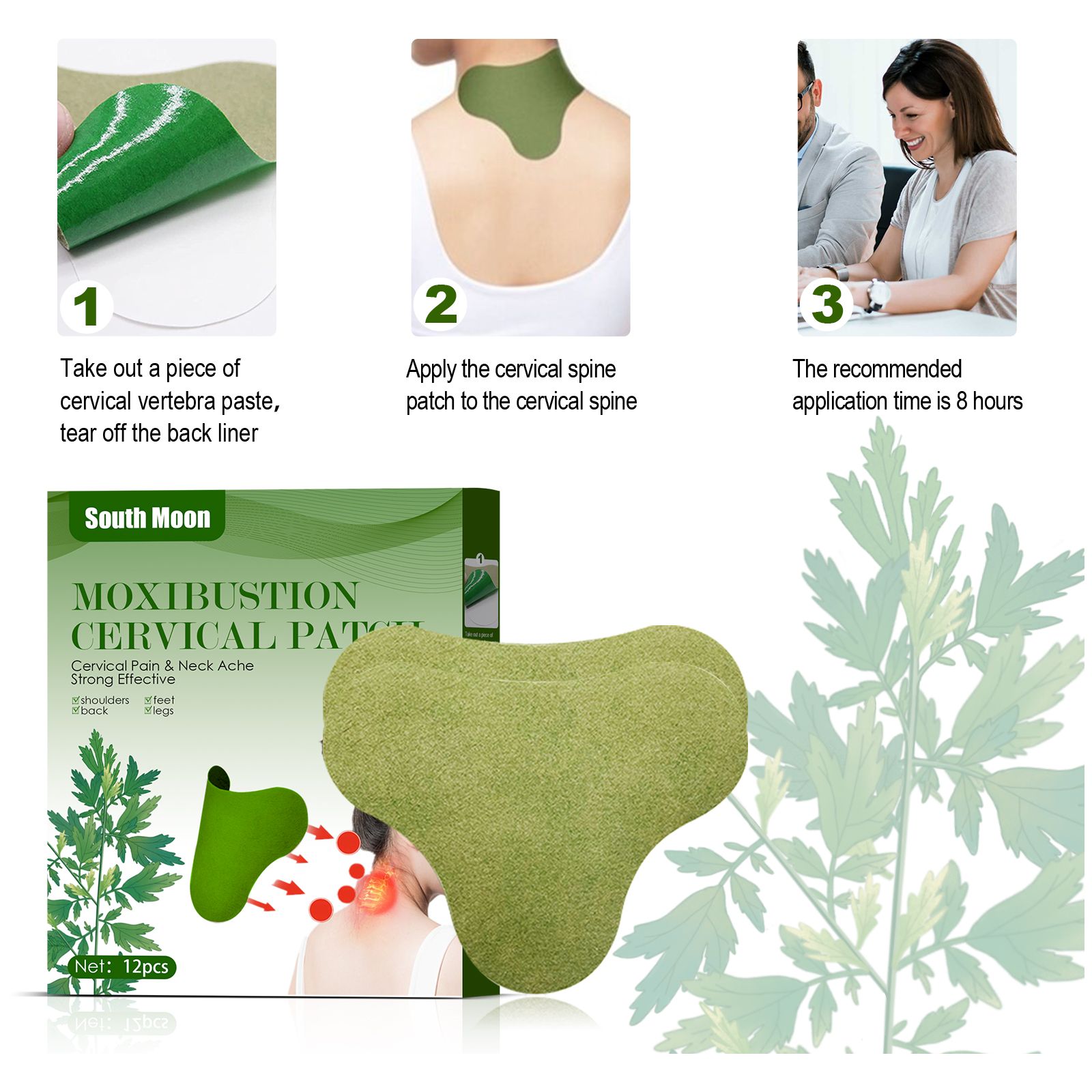 Mugwort Patch​ SOUTH MOON Moxibustion Cervical Patch