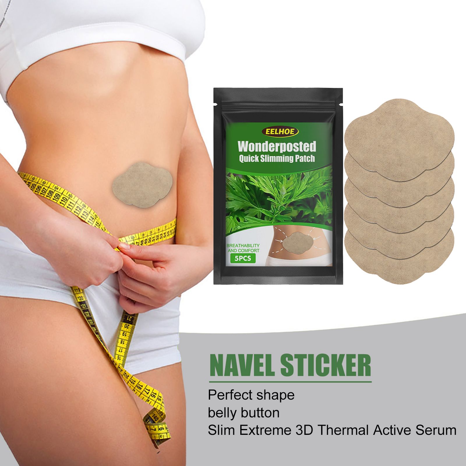 Mugwort Patch​ EELHOE Wonderposted Quick Slimming Patch