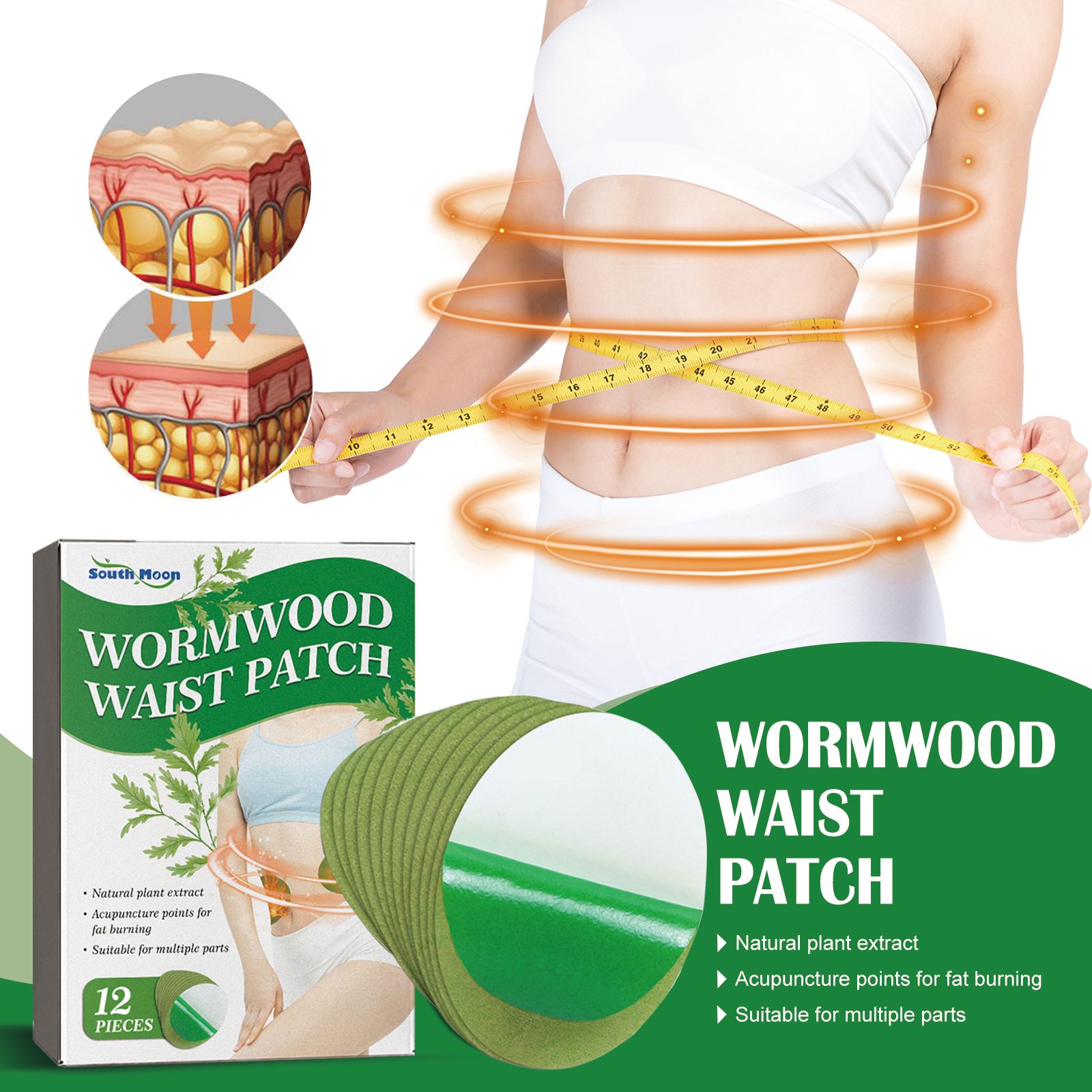 Mugwort Patch​ SOUTH MOON Wormwood Waist Patch