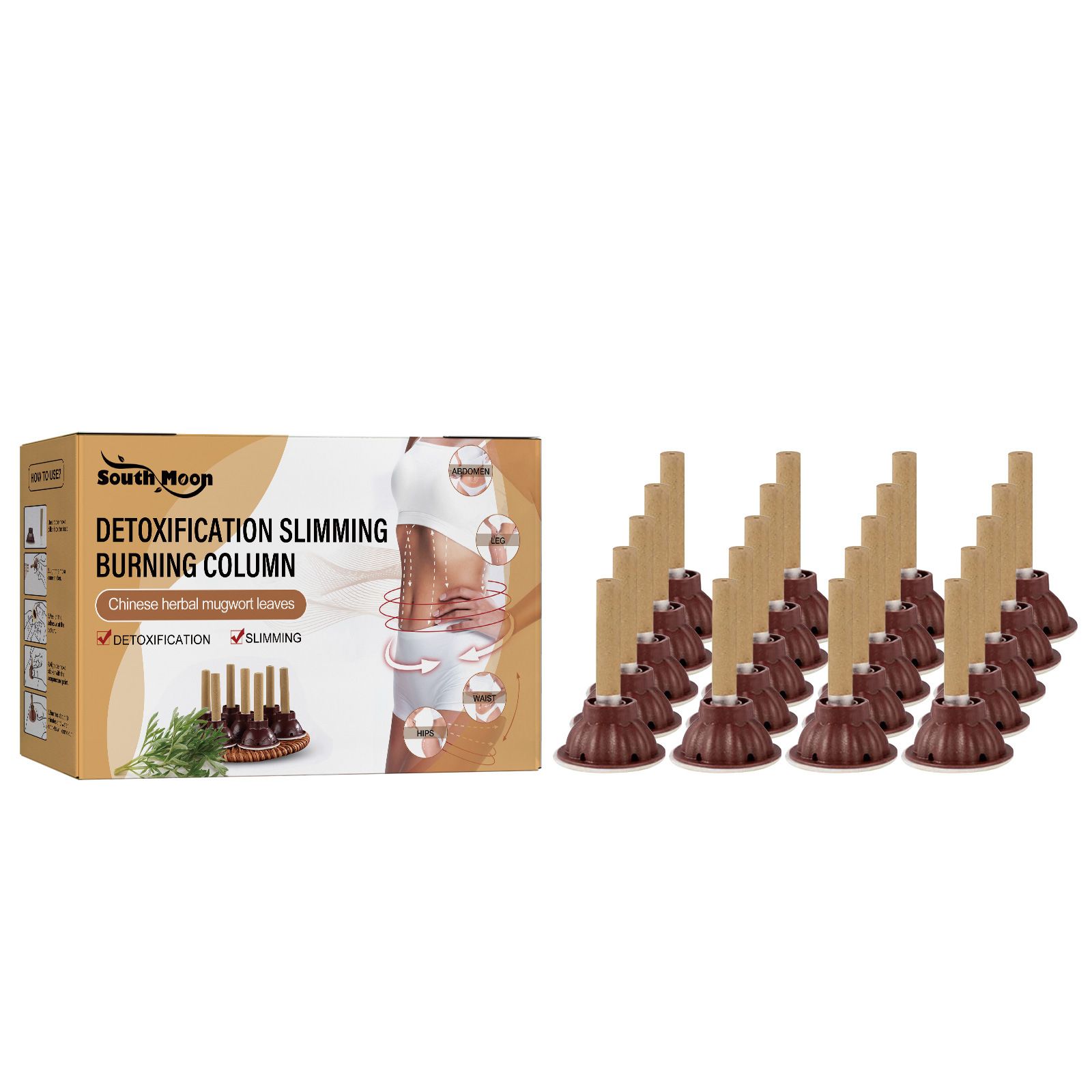Mugwort SOUTH MOON DETOXIFICATION SLIMMING BURNING COLUMN