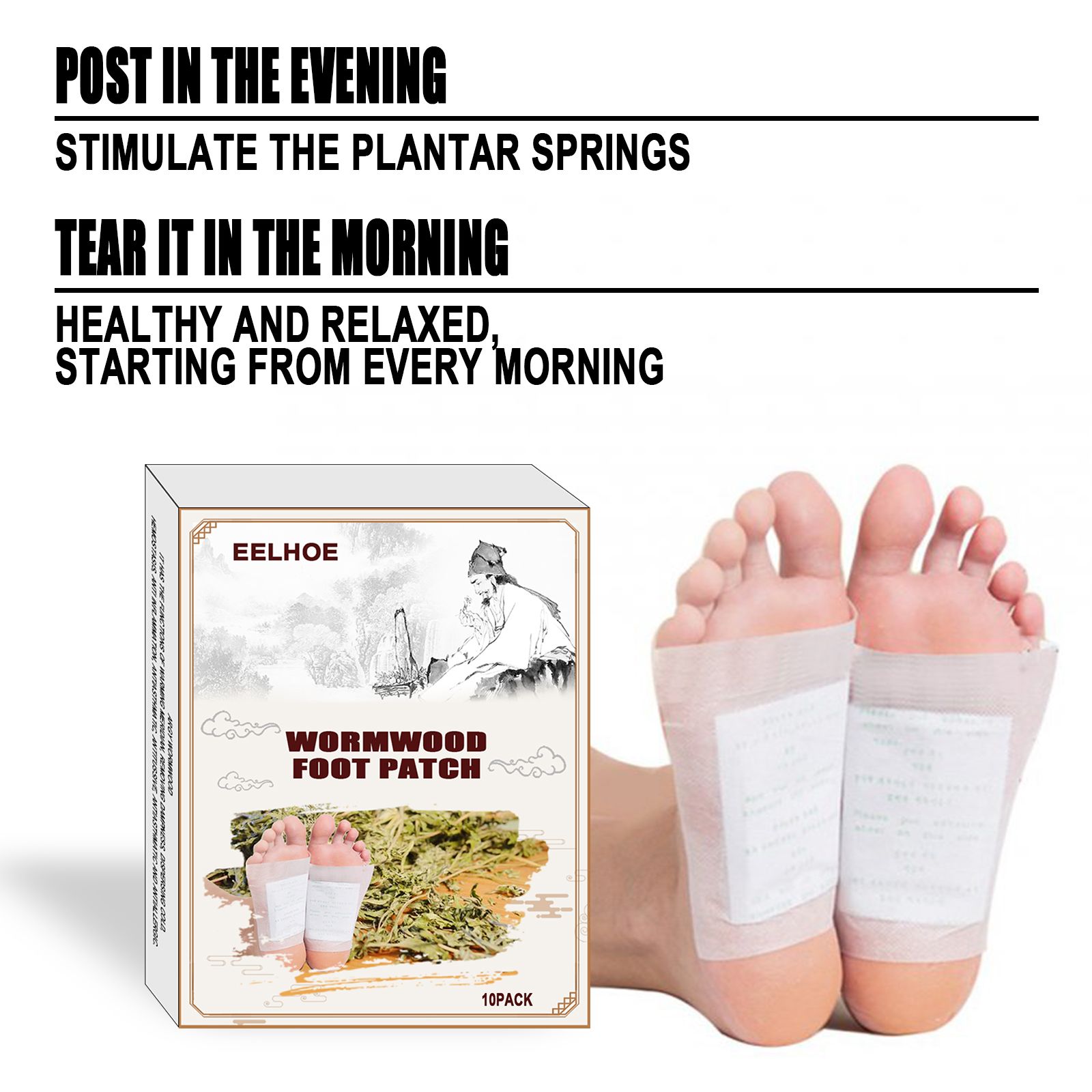 Mugwort Foot Bath Pack EELHOE Wormwood Foot Patch