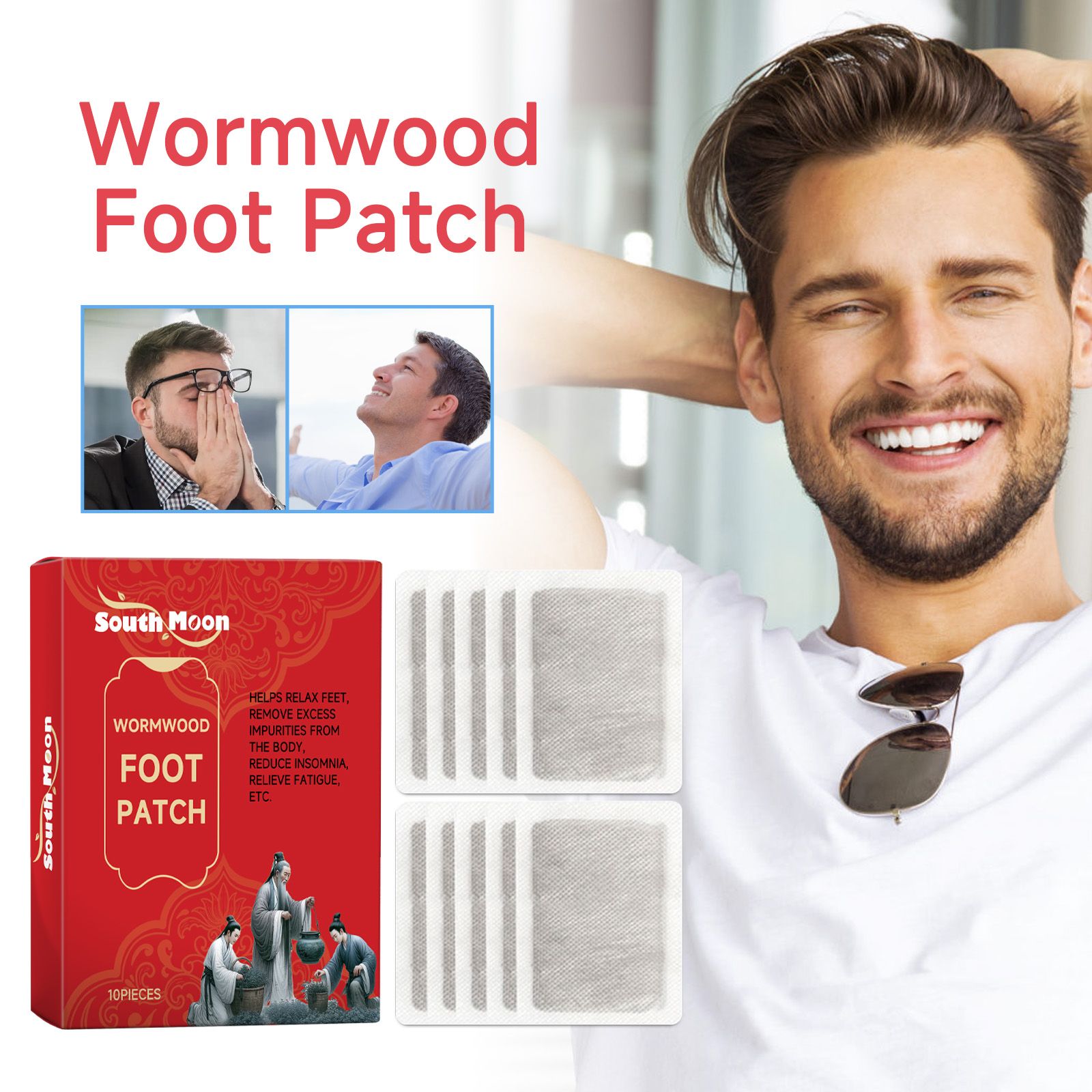 Mugwort Foot Bath Pack SOUTH MOON Wormwood Foot Patch