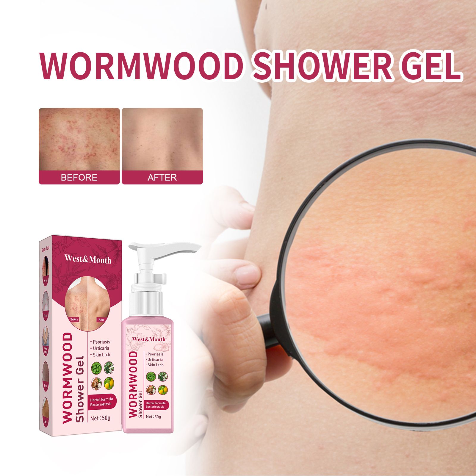 Mugwort WEST&MONTH Wormwood Shower Gel
