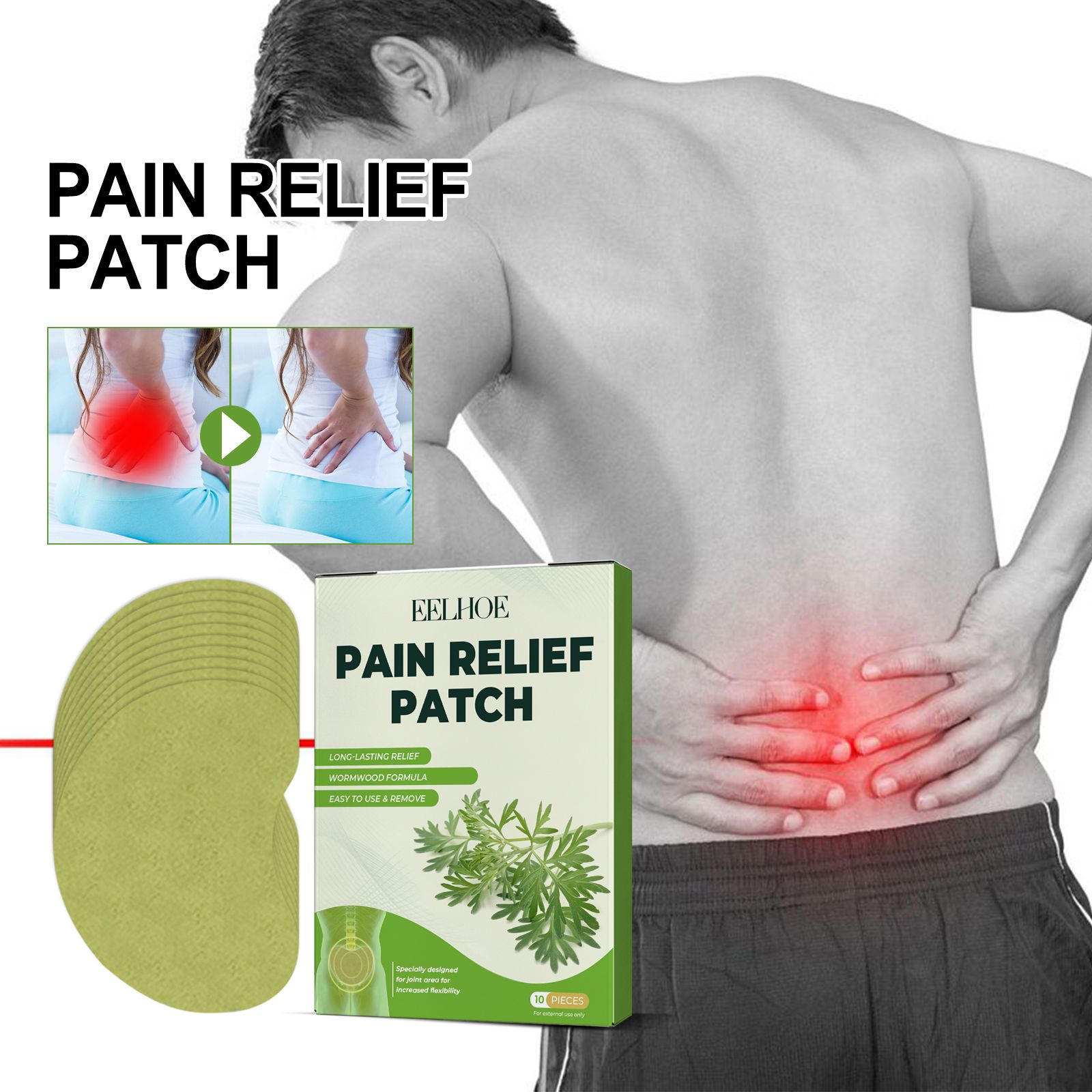 Mugwort Patch​ EELHOE Pain Relief Patch